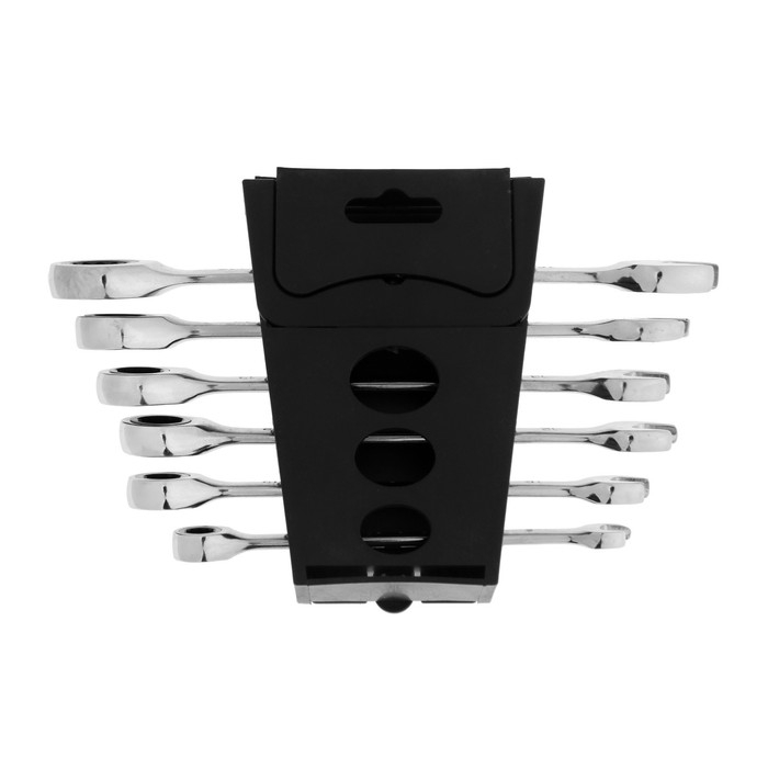 Набор ключей комбинированных трещоточных ТУНДРА, CrV, 72 зуба, 8 - 17 мм, 6 шт. Набор ключей комбинированных трещоточных ТУНДРА, CrV, 72 зуба, 8 - 17 мм, 6 шт.