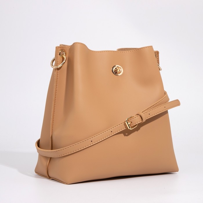 Сумка кросс-боди на застёжке, цвет бежевый Сумка кросс-боди на застёжке, цвет бежевый