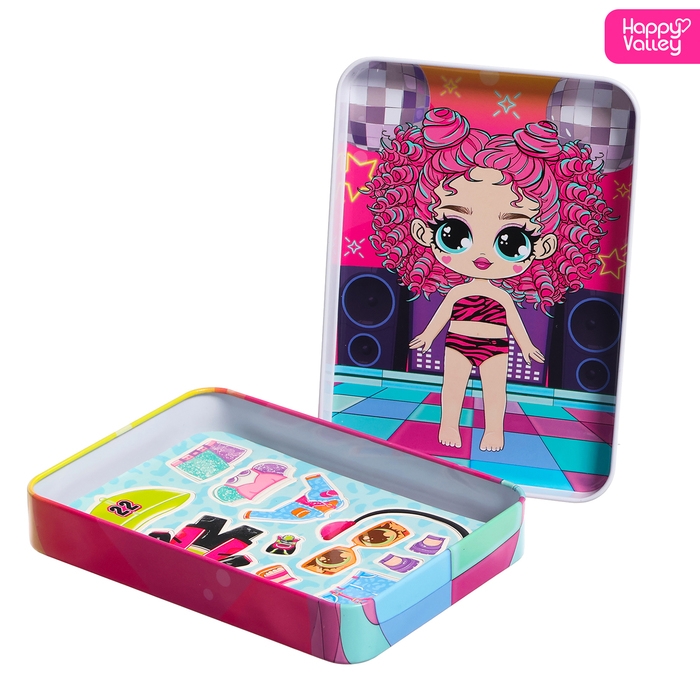 Магнитный набор «Крутая вечеринка», в жестяной коробке Магнитный набор «Крутая вечеринка», в жестяной коробке