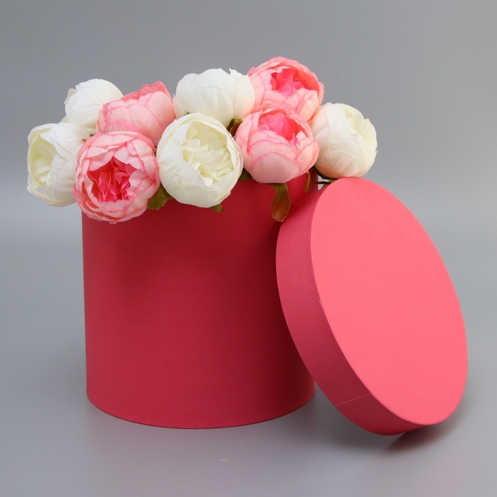 Коробка круглая Коробка круглая "Красная" 23*23*23см