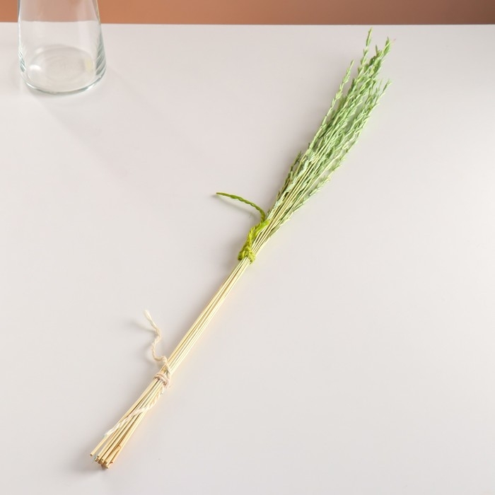 Набор сухоцветов "Райграс", банч 21 шт, длина 60 (+/- 6 см), зелёный