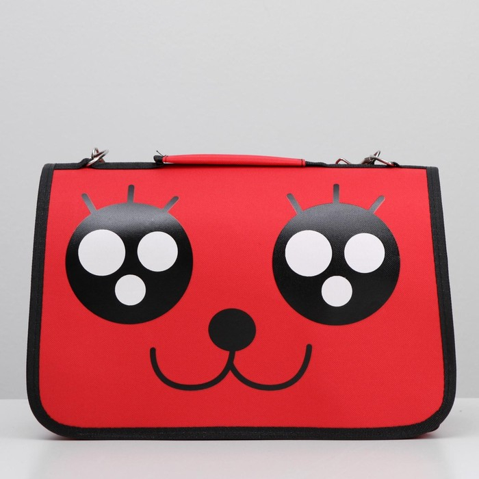 Сумка - переноска для животных  Сумка - переноска для животных "Весёлый жук", красная, размер M, 45 х 21 х 27 см