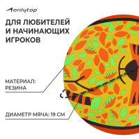 Баскетбольный мяч ONLYTOP «Лис», клееный, 8 панелей, р. 3, резина, резиновая камера