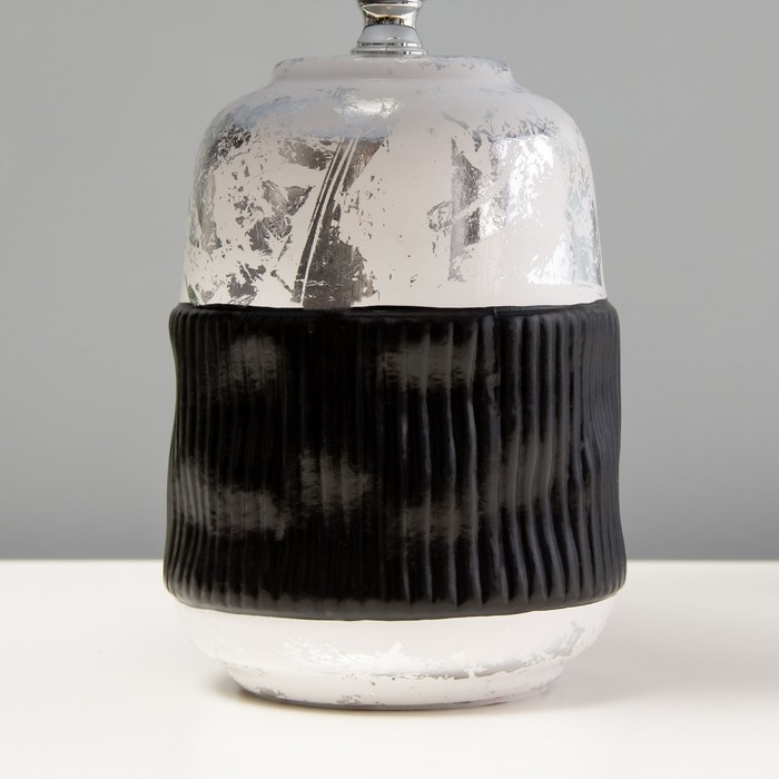 Настольная лампа Настольная лампа "Ганна" Е14 40Вт серый черный 20х20х33см