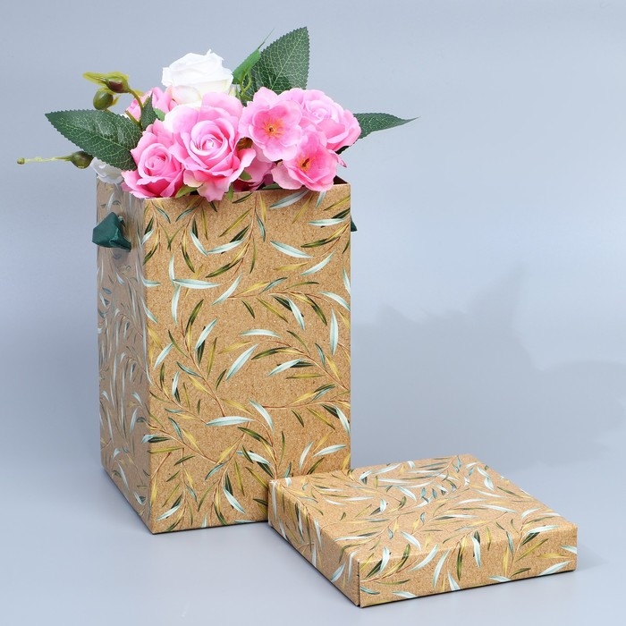 Коробка складная «Веточки», 14 х 23 см Коробка складная «Веточки», 14 х 23 см