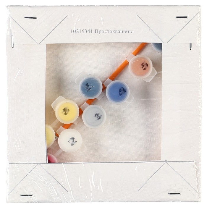 Картина по номерам для детей Картина по номерам для детей "Кот Матроскин" 17х17 см, Простоквашино