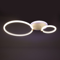 Люстра с ПДУ 1914/2 LED 68Вт диммер белый 45х40х12 см BayerLux