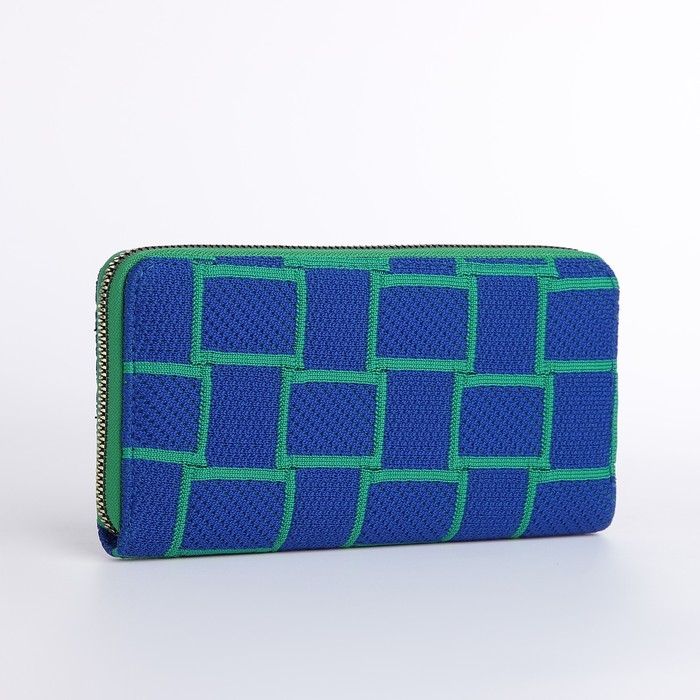 Кошелёк женский на молнии, цвет синий Кошелёк женский на молнии, цвет синий