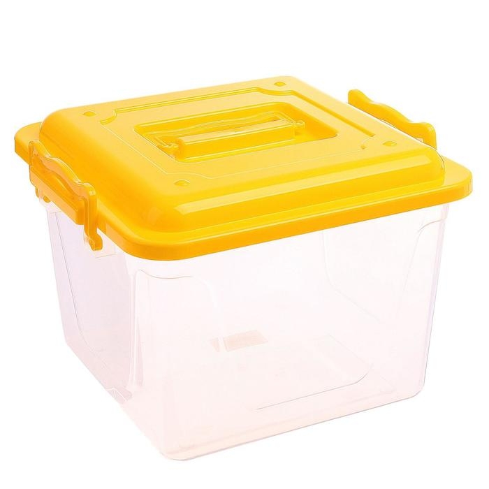 Контейнер пищевой, 8,5 л, прозрачный, ручки МИКС