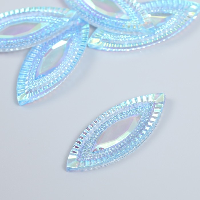 Декор для творчества пластик Декор для творчества пластик "Глаз" голография перламутр набор 6 шт 2х5 см