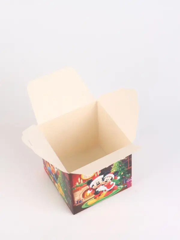 Коробка складная Коробка складная "Уютный Новый год ", Микки Маус , 12 х 12 х 12 см