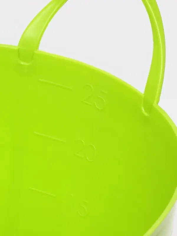 Корзина для белья мягкая, 27 л, d=37.5 см, h=30 см, ярко-зелёная