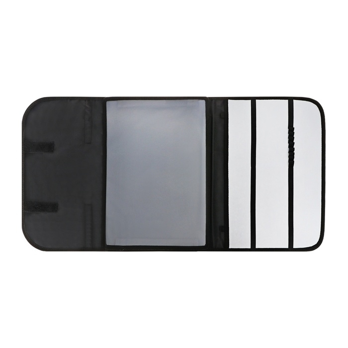 Папка для труда А4, 330 х 230, с ручками текстиль, раскладная на липучке, с наполнением 10 предметов, Calligrata, ПТР-10, "Бульдог"