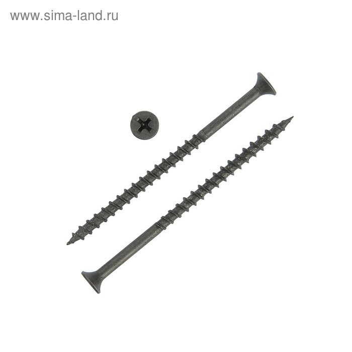 Саморезы по дереву, 4.2х75 мм, фосфатированные, крупный шаг, 15 кг Саморезы по дереву, 4.2х75 мм, фосфатированные, крупный шаг, 15 кг