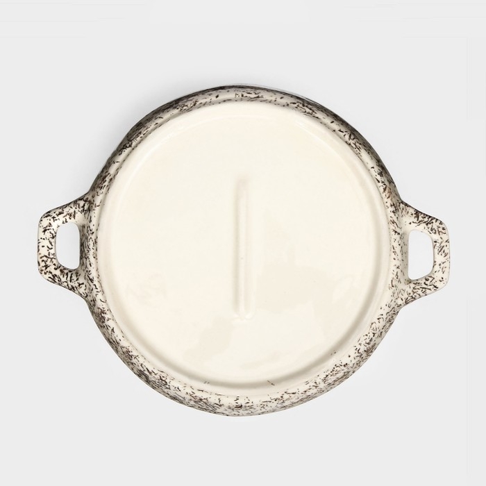 Форма для запекания керамическая Форма для запекания керамическая "Круглая", серая, 1 сорт, Иран