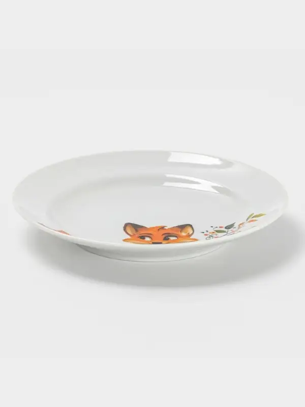 Тарелка мелкая диам. 175 мм Гладкий край Лисичка