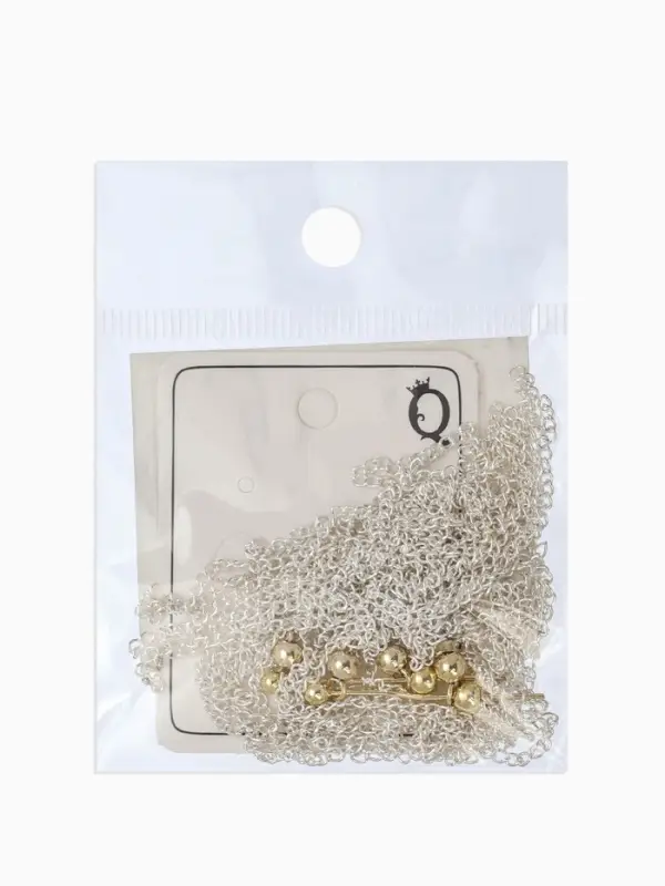 Серьги металл &laquo;Цепи&raquo;, сборка, цвет серебряно-золотой, 8 см