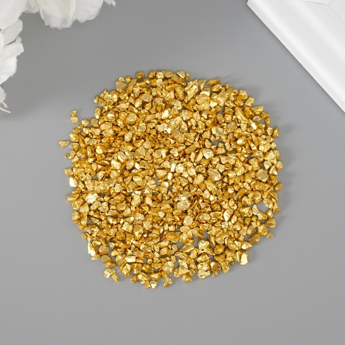 Декор стекло Декор стекло "Слюда золото" 20 гр