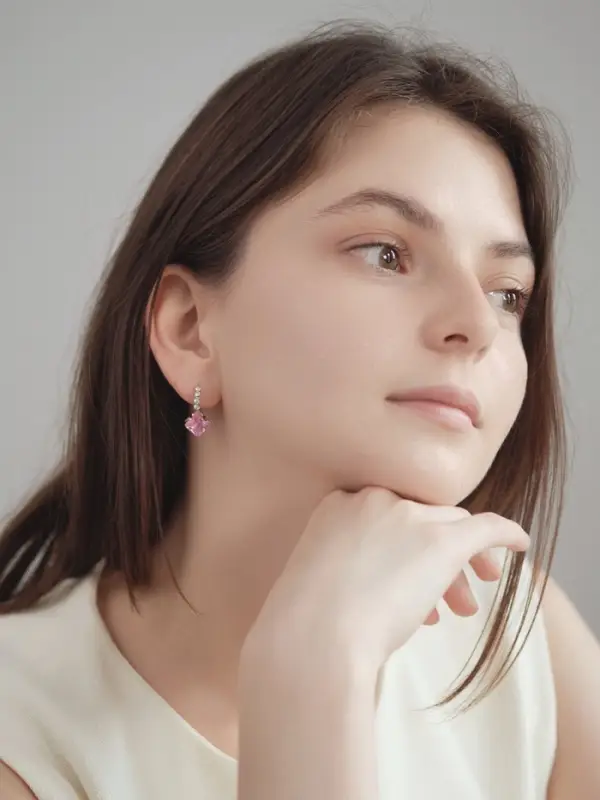 Серьги со стразами &laquo;Ромб&raquo;, вечеринка, цвет МИКС