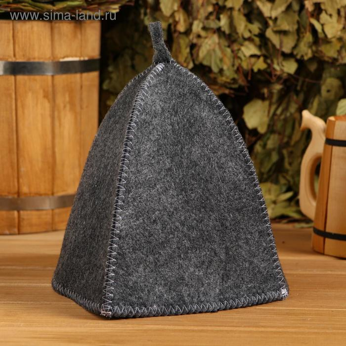 Набор банный портфель 5 предметов серый, без вышивки, войлок