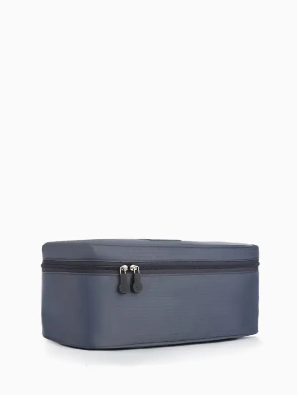 Косметичка на молнии, цвет серый