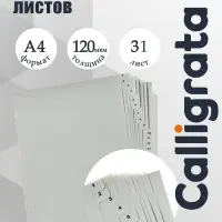 Набор разделителей листов А4 Office-2000, цифровой 1-31, серые, пластик 120 мкм