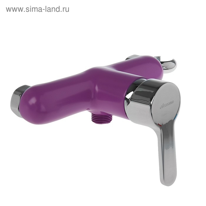 Смеситель для душа Accoona A8067S, однорычажный, фиолетовый Смеситель для душа Accoona A8067S, однорычажный, фиолетовый