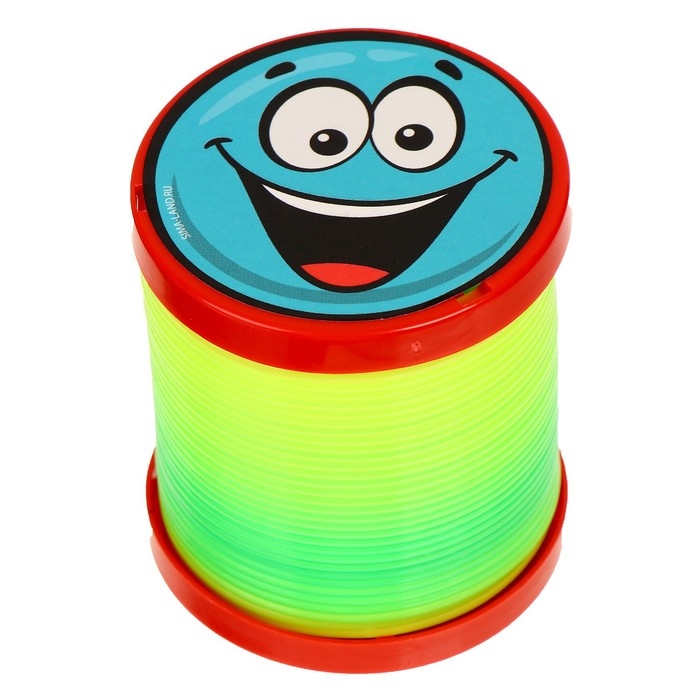 Пружинка - радуга «Смайлики» d.-5см , в шоубоксе, МИКС