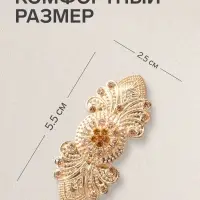 Зажим для кардигана &laquo;Восток&raquo;, коричневый в золоте