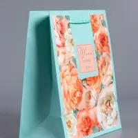 Пакет подарочный "Цвети каждый день" ламинированный 18 х 22,3 х 10 см