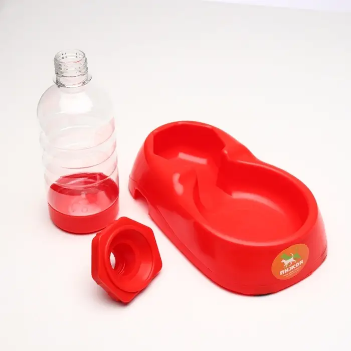 Автопоилка малая со съёмной бутылкой, 260 мл, красная Автопоилка малая со съёмной бутылкой, 260 мл, красная