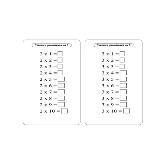 Тренажёр «Таблица умножения» Тренажёр «Таблица умножения»