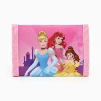 Кошелек детский на липучке &laquo;Принцессы&raquo; розовый 9&times;9&times;1