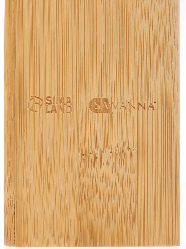 Набор аксессуаров для ванной SAVANNA BAMBOO, дозатор, стакан