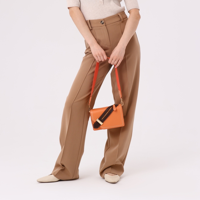 Сумка-мессенджер на магните, цвет персиковый Сумка-мессенджер на магните, цвет персиковый