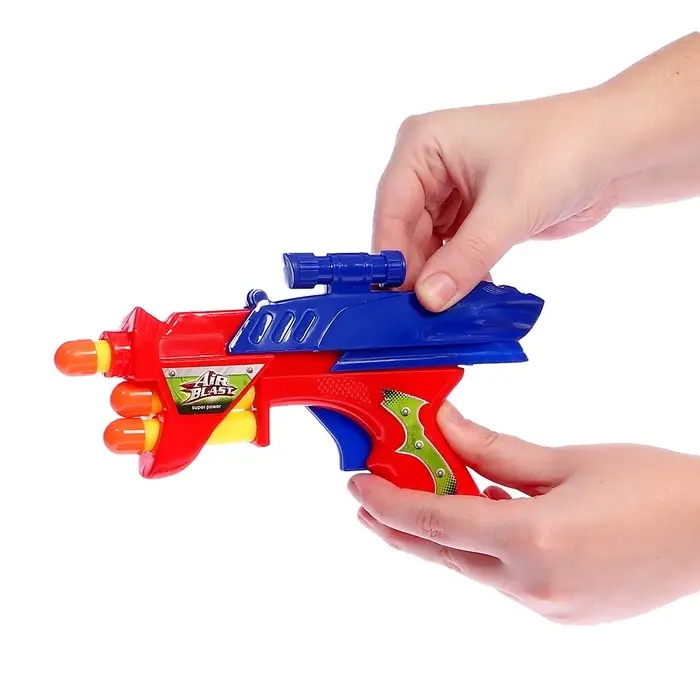 Пистолет &laquo;Космобластер&raquo;, стреляет мягкими пулями (3 шт.), цвета МИКС