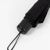 Зонт механический, Dark afternoon, 3 сложения, 8 спиц, R=48/55 см, d=96 см, чёрный