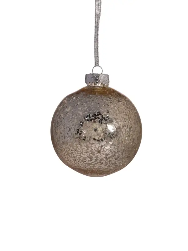 Ёлочные игрушки &laquo;Праздничный блеск&raquo;, шары новогодние, d=10 см, набор 4 шт., серебро/золото