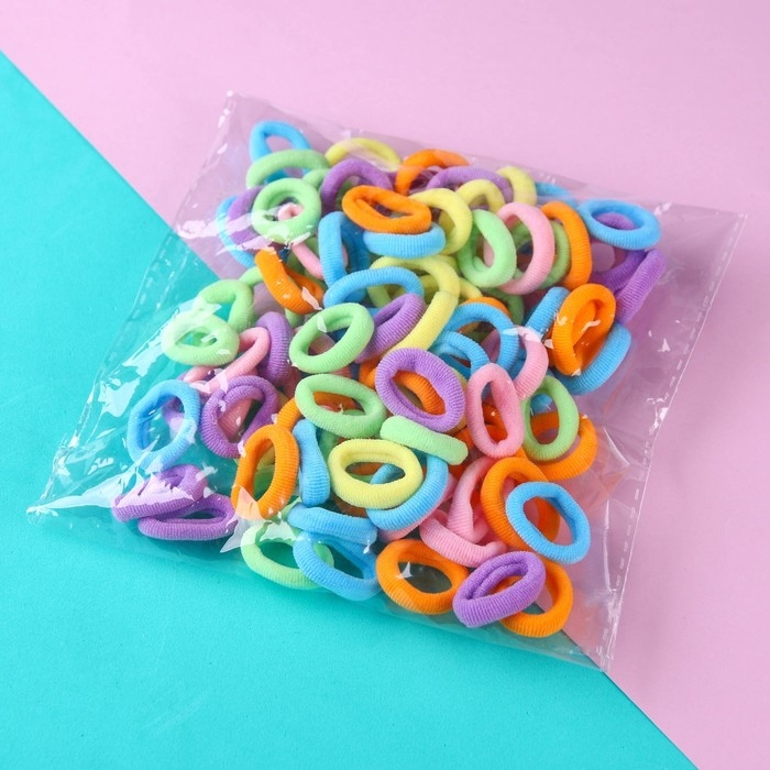 Резинка для волос, 100 штук Резинка для волос, 100 штук