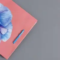 Пакет подарочный ламинированный, "Взгляд фиалки" 18 х 22,3 х 10 см