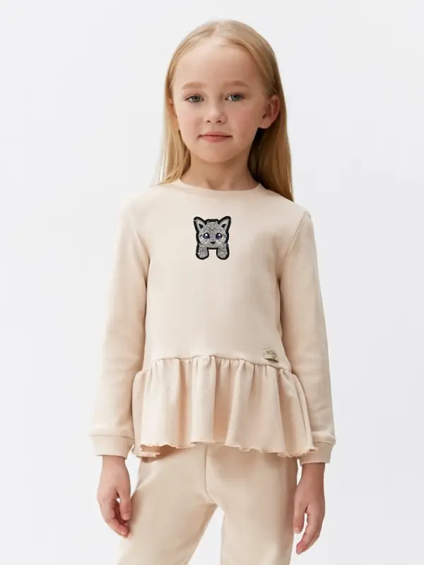 Термоаппликация «Котёнок с лапками», 4×3.3 см, серая Термоаппликация «Котёнок с лапками», 4×3.3 см, серая