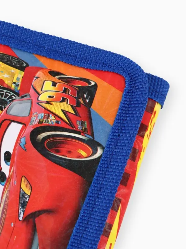 Кошелек детский на липучке &laquo;Тачки&raquo; синий 9&times;9&times;1