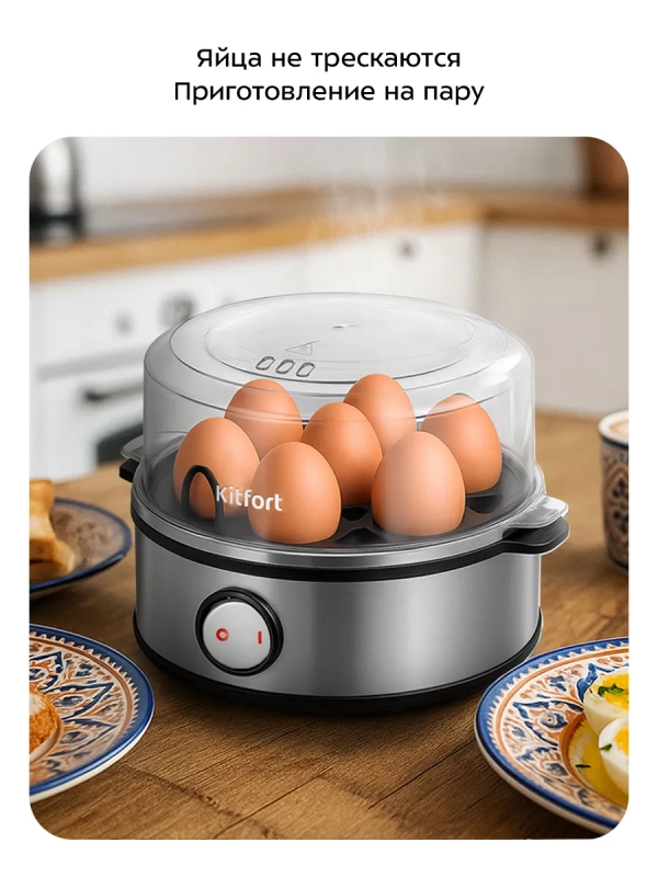 Яйцеварка электрическая автоматическая КТ-6932 - 360 Вт Яйцеварка электрическая автоматическая КТ-6932 - 360 Вт
