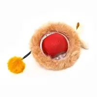 Интерактивная игрушка для кошек &laquo;Убегающий мех&raquo;, красная