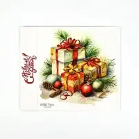 Коробка под 8 конфет и шоколад, с окном &laquo;Новогодние подарки&raquo;, 17.7&times;17.8&times;3.8 см