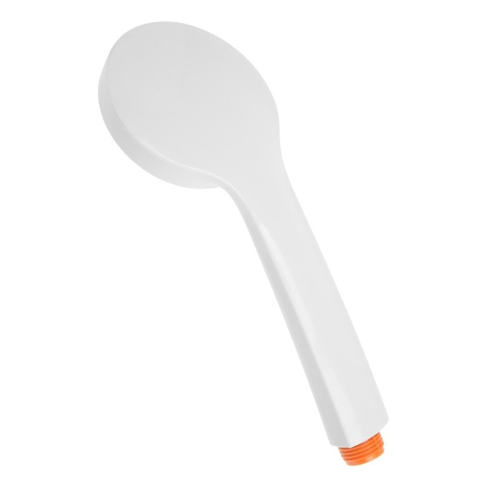 Лейка для душа ZEIN Z0208, 1 режим, пластик, цвет белый с оранжевой вставкой Лейка для душа ZEIN Z0208, 1 режим, пластик, цвет белый с оранжевой вставкой
