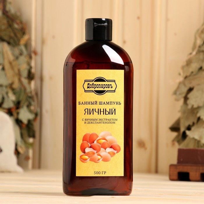 Шампунь для волос натуральный  Шампунь для волос натуральный "Яичный" с Д-пантенолом, 500 г
