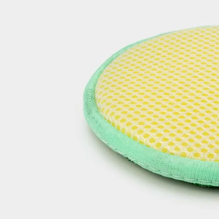 Губка для посуды Доляна «Мастер», 12×12×1.5 см Губка для посуды Доляна «Мастер», 12×12×1.5 см