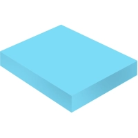 Стикеры Attache с клеев. краем 76х51, неон, голубой 100л