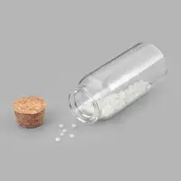 Набор баночек для хранения бисера, d=3&times;7 см, 4 шт., в контейнере, 13.5&times;8.7&times;4 см